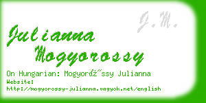 julianna mogyorossy business card